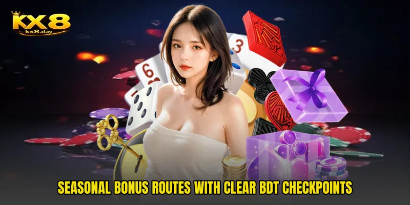 Seasonal bonus routes with clear BDT checkpoints